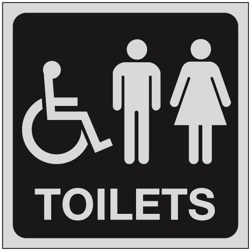 Wheelchair Male and Female Toilet sign – Ref: gs7a – Safety Sign Warehouse