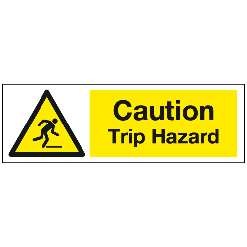 Caution trip hazard sign – Ref: ws274 – Safety Sign Warehouse