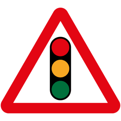 Traffic Signals Ahead Sign – Ref: diag 543 - Safety Sign Warehouse