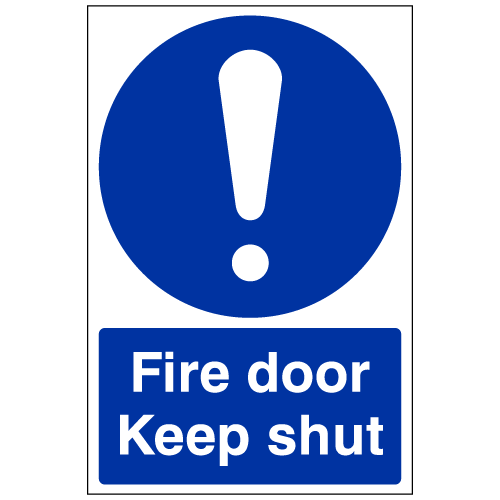 Fire door Keep shut sign – Ref: m26 – Safety Sign Warehouse