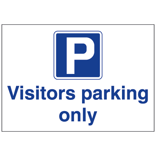 Visitors Parking Only sign – Ref: cp13 – Safety Sign Warehouse