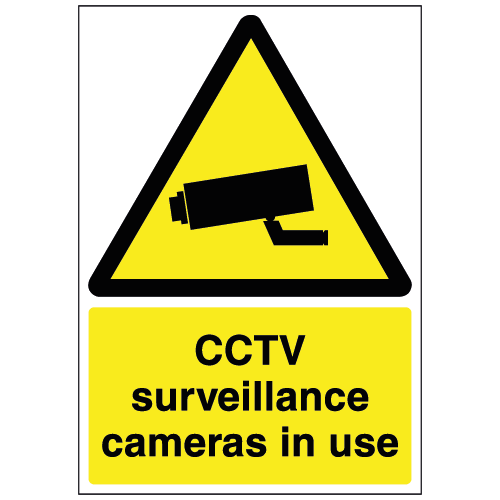 CCTV surveillance cameras in use sign – Ref: se10 – Safety Sign Warehouse